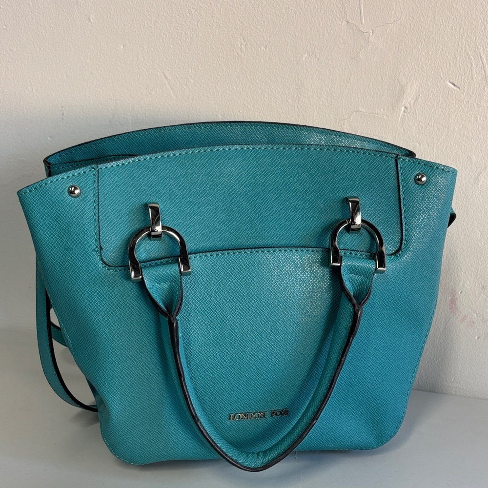 London Fog Turquoise Satchel